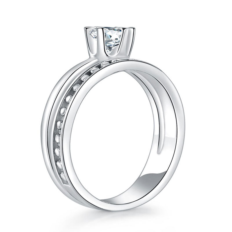Solid 925 Sterling Silver Ring Fashion Party Jewelry XFR8290