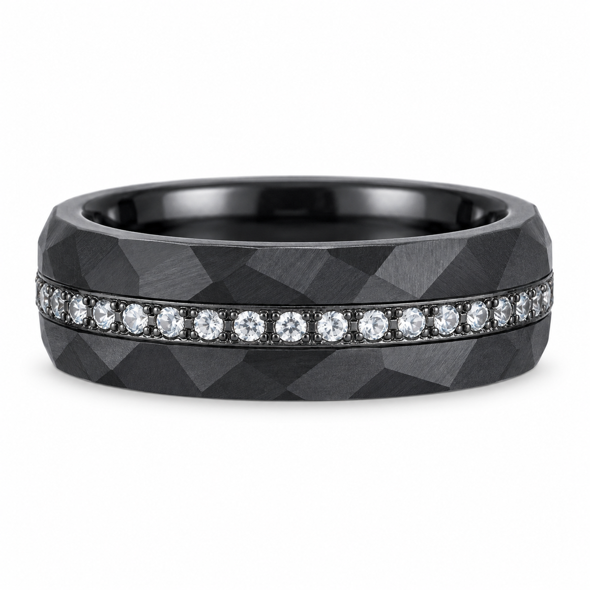 black-tungsten-carbide-8mm-engagement-ring-7 horizontal product image