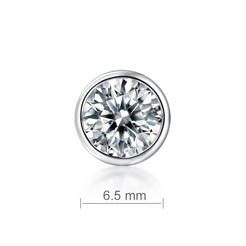 1 Carat Moissanite Diamond Earring (1 Piece) Unisex 925 Sterling Silver MFE8195