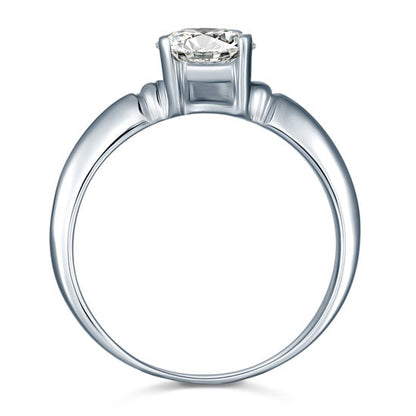 1.5 Carat Heart Cut Simulated Diamond Engagement Sterling 925 Silver Ring XFR8034