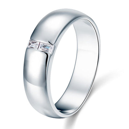 Men's Wedding Band Solid Sterling 925 Silver Ring XFR8050