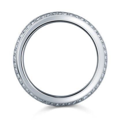 Men's Wedding Band Solid Sterling 925 Silver Ring XFR8052