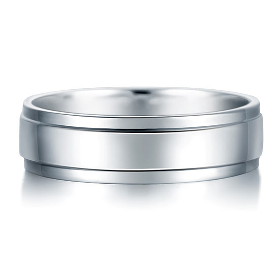 Men's Solid Sterling 925 Silver Wedding Band Ring XFR8055