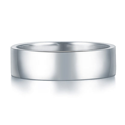 Men's Solid Sterling 925 Silver Wedding Band Ring XFR8056