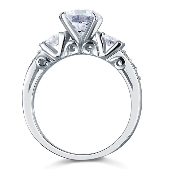 Vintage Style 1.25 Carat Simulated Diamond Solid 925 Sterling Silver Wedding Engagement Ring XFR8079
