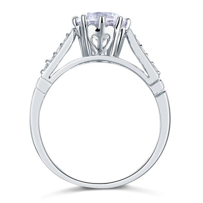 2 Carat Round Cut Ring Solid 925 Sterling Silver Wedding Anniversary Engagement XFR8098