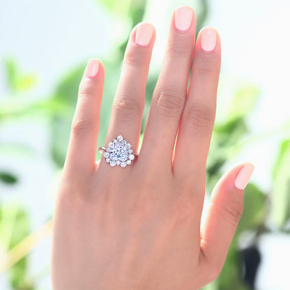 2.5 Carat Heart Cut 925 Sterling Silver Wedding Promise Engagement Ring XFR8106