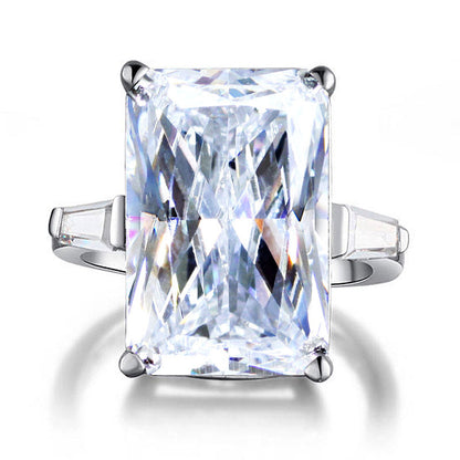 Princess Cut Simulated Diamond 925 Sterling Silver Luxury Ring XFR8117
