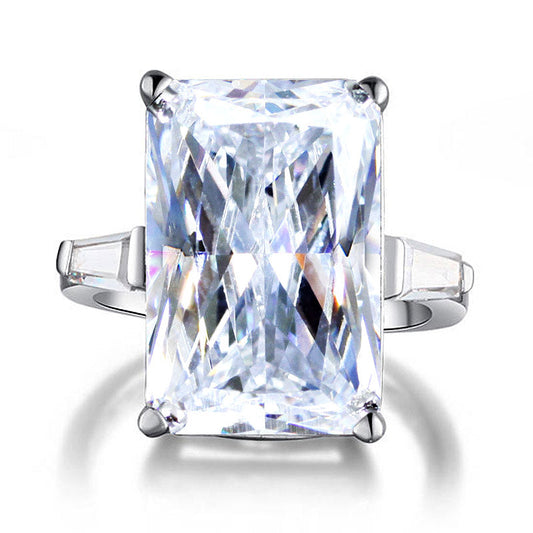 Princess Cut Simulated Diamond 925 Sterling Silver Luxury Ring XFR8117