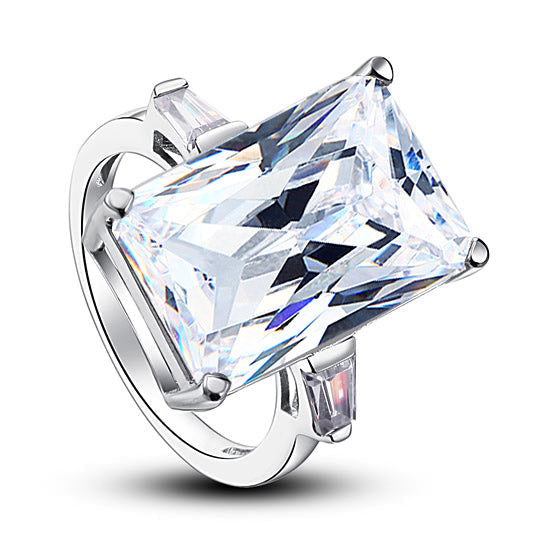 Princess Cut Simulated Diamond 925 Sterling Silver Luxury Ring XFR8117