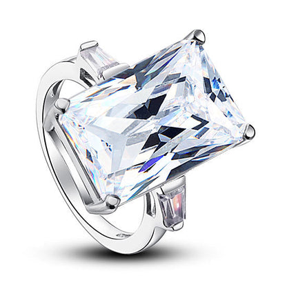 Princess Cut Simulated Diamond 925 Sterling Silver Luxury Ring XFR8117