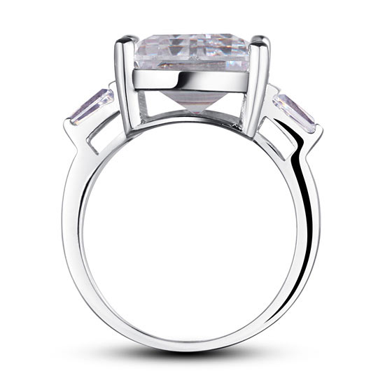 Princess Cut Simulated Diamond 925 Sterling Silver Luxury Ring XFR8117