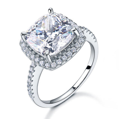 925 Sterling Silver Wedding Engagement Ring 5 Carat Simulated Diamond XFR8204