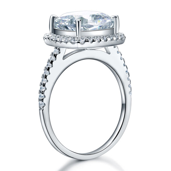 925 Sterling Silver Wedding Engagement Ring 5 Carat Simulated Diamond XFR8204
