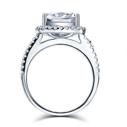 925 Sterling Silver Wedding Engagement Ring 5 Carat Simulated Diamond XFR8204