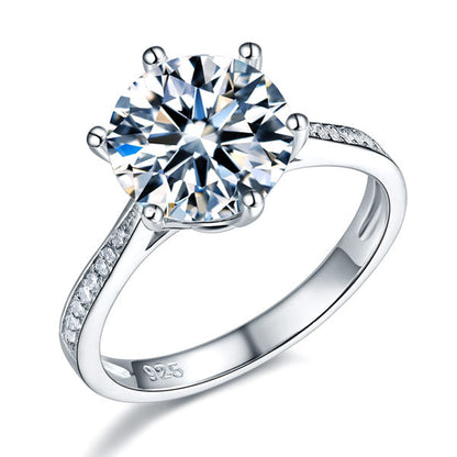 925 Sterling Silver Wedding Engagement Ring 3 Carat Simulated Diamond Jewelry XFR8209