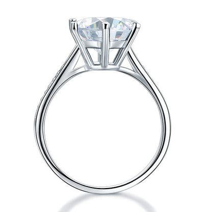 925 Sterling Silver Wedding Engagement Ring 3 Carat Simulated Diamond Jewelry XFR8209