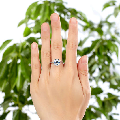 925 Sterling Silver Wedding Engagement Ring 3 Carat Simulated Diamond Jewelry XFR8209