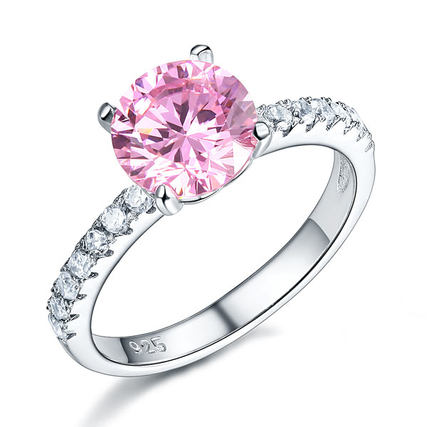 925 Sterling Silver Bridal Engagement Ring 2 Carat Simulated Diamond Jewelry XFR8213