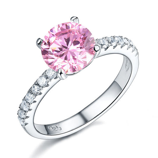 925 Sterling Silver Bridal Engagement Ring 2 Carat Simulated Diamond Jewelry XFR8213