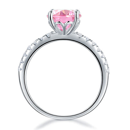 925 Sterling Silver Bridal Engagement Ring 2 Carat Simulated Diamond Jewelry XFR8213