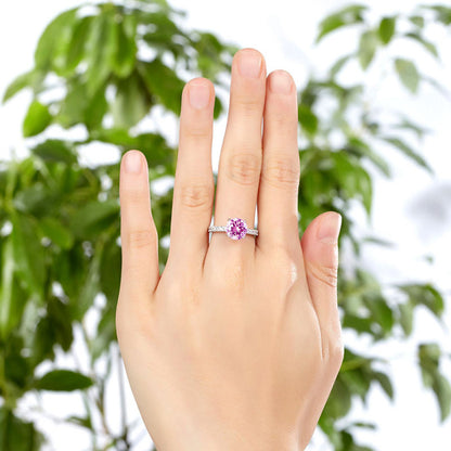 925 Sterling Silver Bridal Engagement Ring 2 Carat Simulated Diamond Jewelry XFR8213