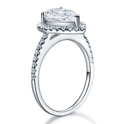 2 Ct Pear Cut Ring Sterling 925 Silver Wedding Promise Anniversary Engagement Jewelry XFR8221