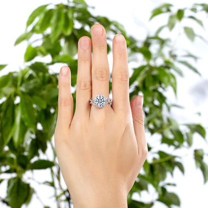 3 Carat Simulated Diamond 925 Sterling Silver Wedding Engagement Luxury Ring Promise Anniversary XFR8243