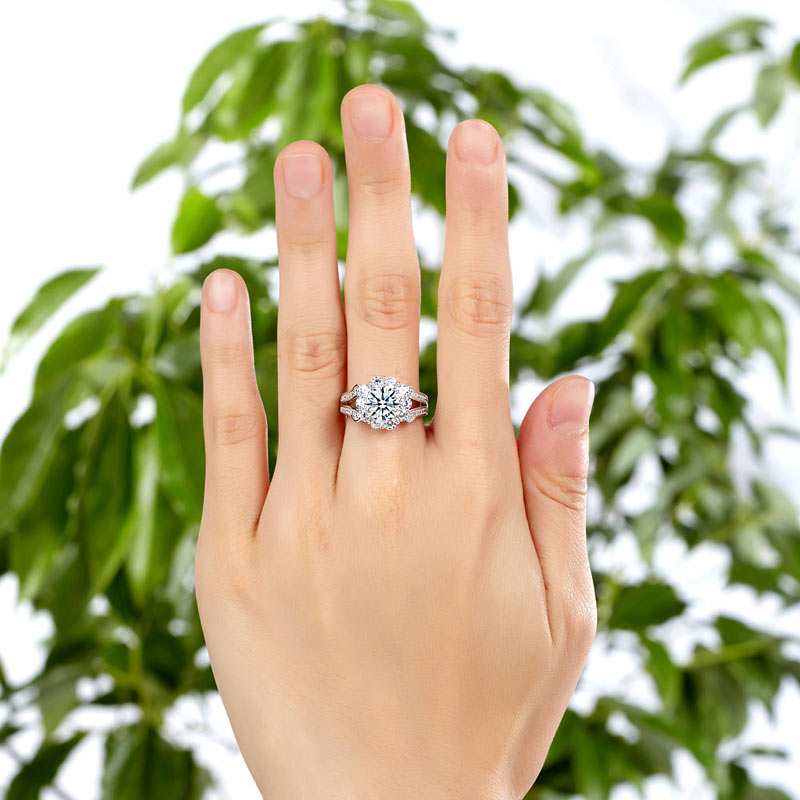 Art Deco Vintage style 925 Sterling Silver Wedding Ring 1.25 Ct Simulated Diamond Promise Anniversary XFR8255
