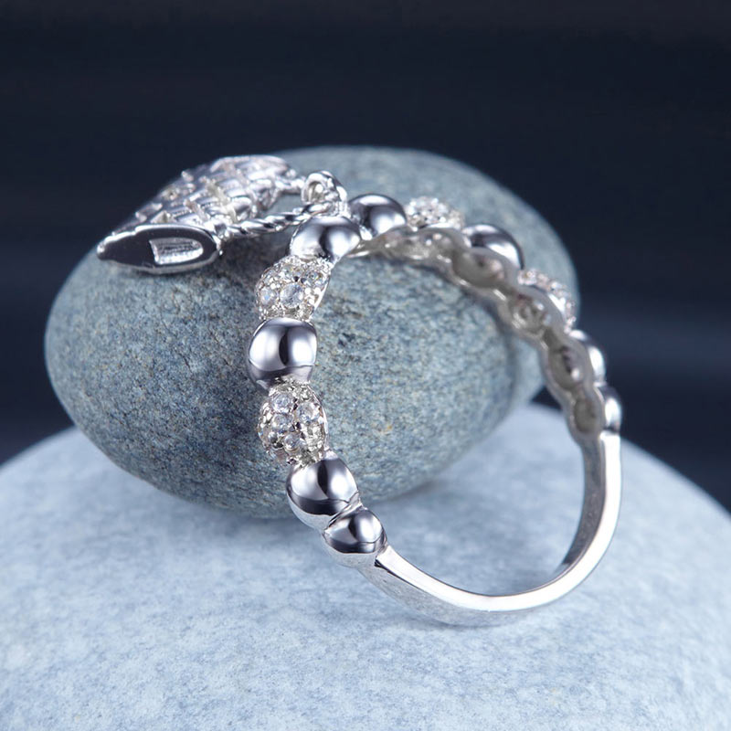 Solid 925 Sterling Silver Band Ring Dangle Purse New Style Design XFR8273