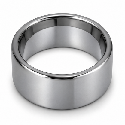 tungsten-12mm-wedding-band top-down alternate product view