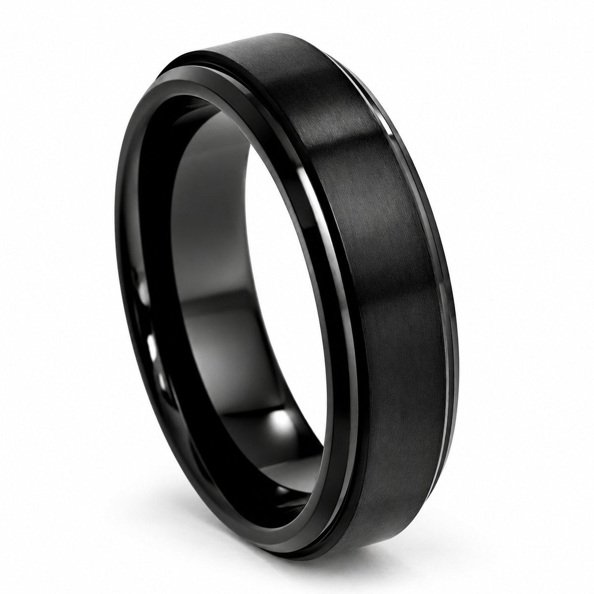 tungsten-6mm-engagement-ring angled alternate product view