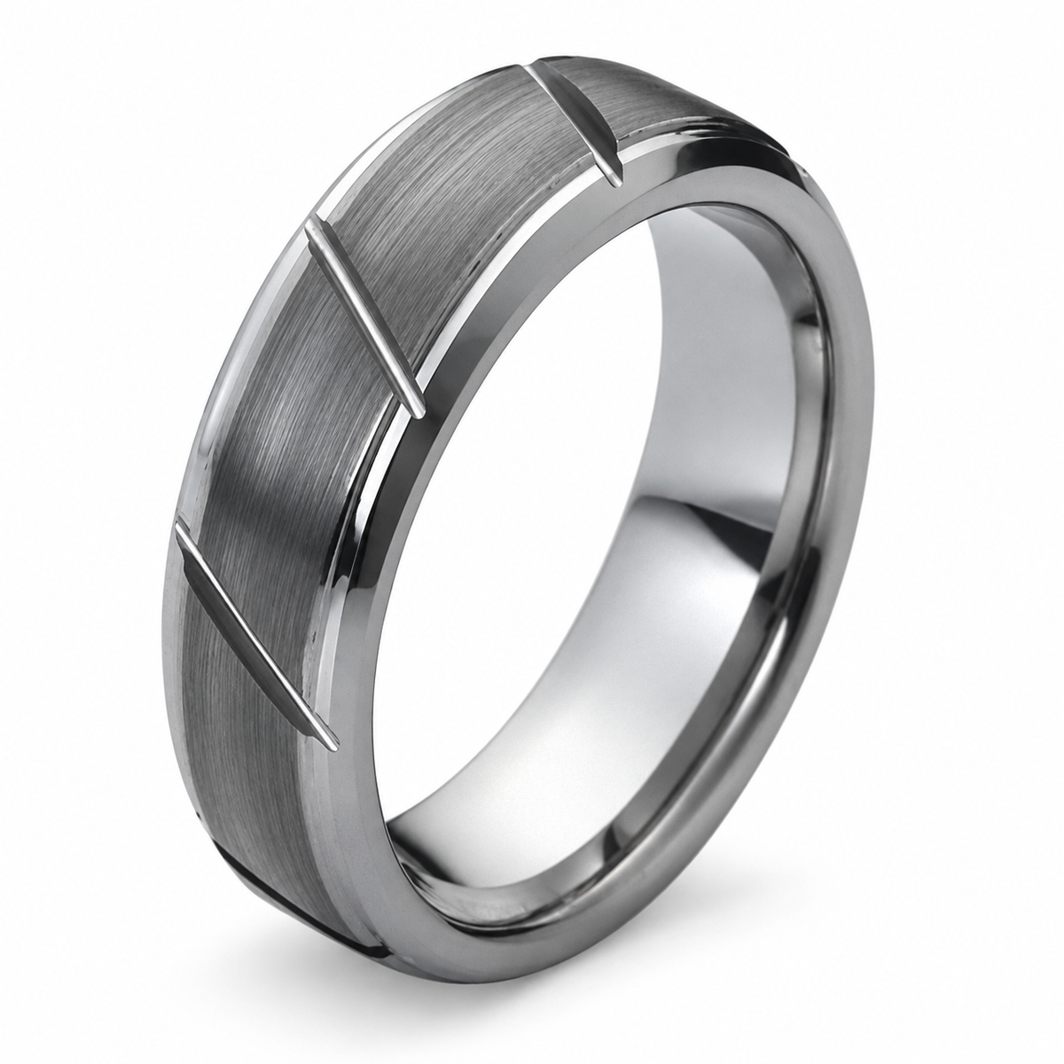 tungsten-7mm-scratch-resistant-wedding-band-5 flipped product image
