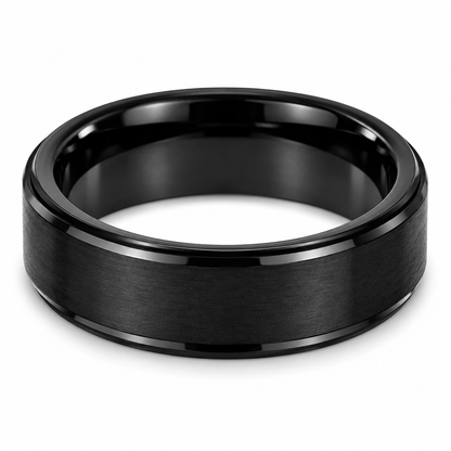 tungsten-8mm-promise-ring-3 top-down alternate product view