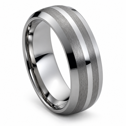 tungsten-8mm-wedding-band-3 angled alternate product view