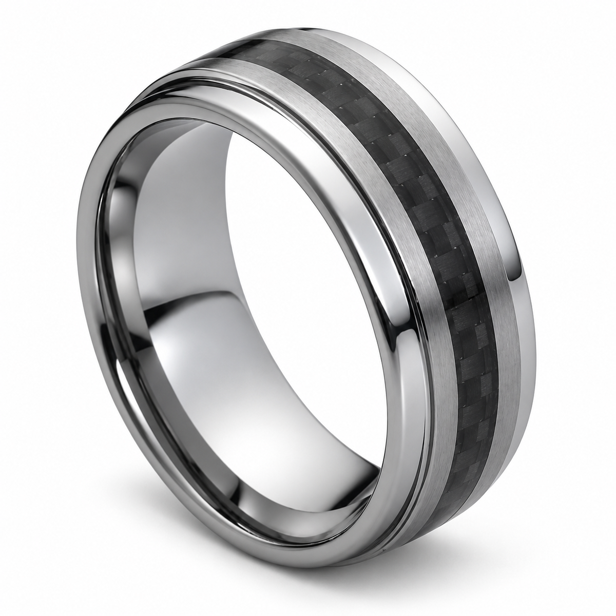 tungsten-9mm-wedding-band-3 angled alternate product view