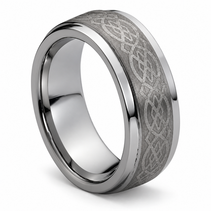 tungsten-9mm-wedding-band-4 angled alternate product view