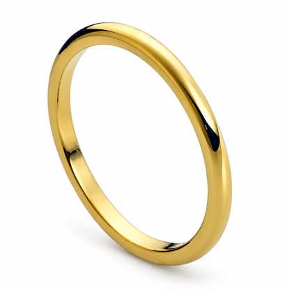 Tungsten Carbide 2mm Promise Ring for Men — angled studio product view