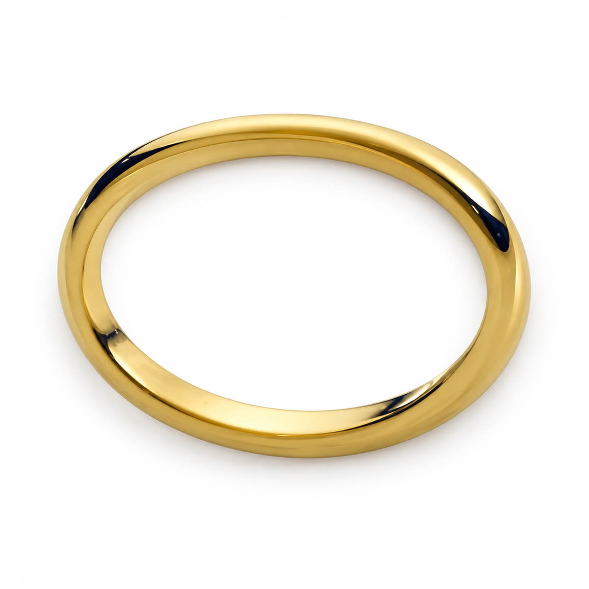 Tungsten Carbide 2mm Promise Ring for Men — topdown studio product view