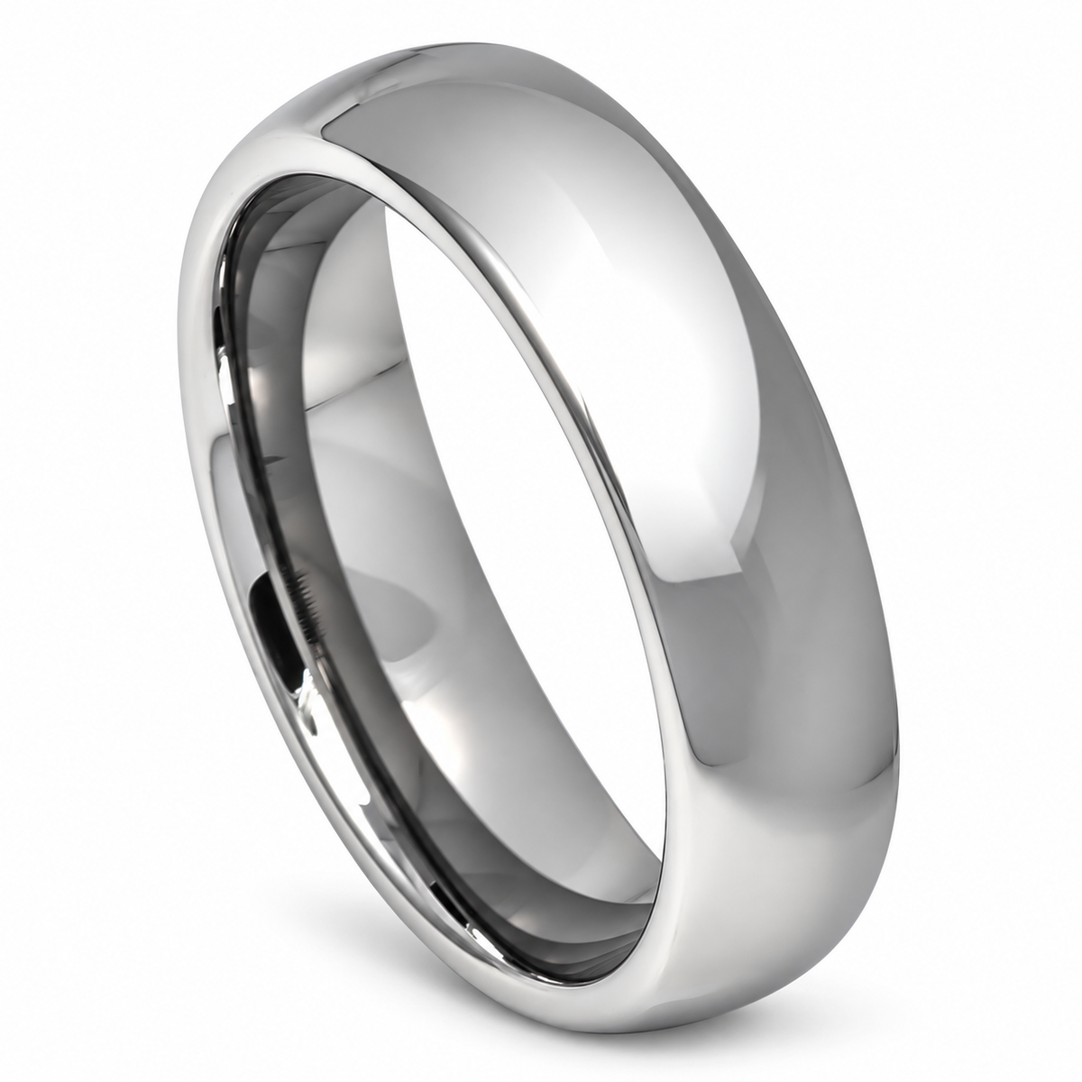 Tungsten Carbide 5.5mm Promise Ring for Men — angled alternate product view