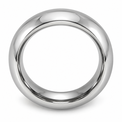 Tungsten Carbide 5.5mm Promise Ring for Men — topdown alternate product view