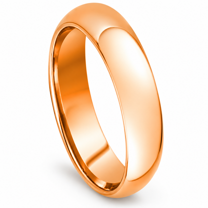 Silver Tungsten Carbide 5mm Promise Ring for Men — angled studio product view