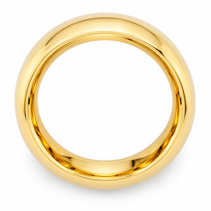 Tungsten Carbide 5mm Wedding Band for Men — topdown alternate product view