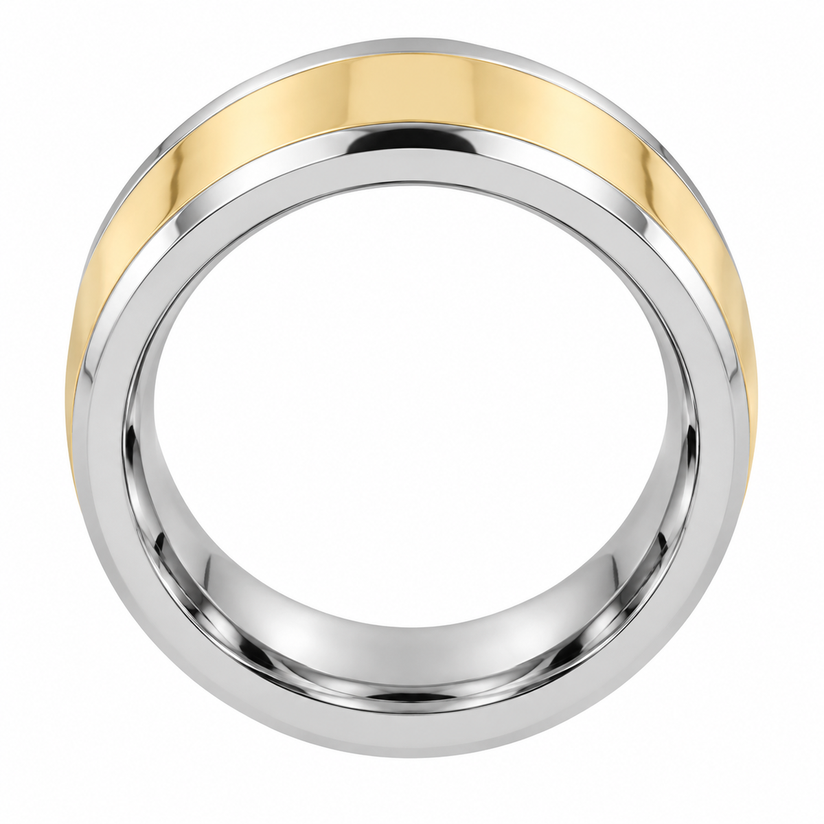 Tungsten Carbide 6mm Vintage Wedding Band — topdown alternate product view
