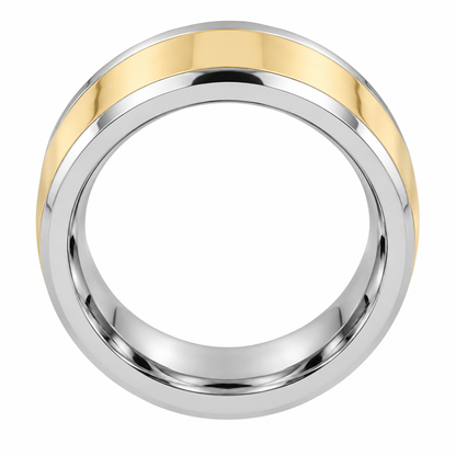 Tungsten Carbide 6mm Vintage Wedding Band — topdown alternate product view