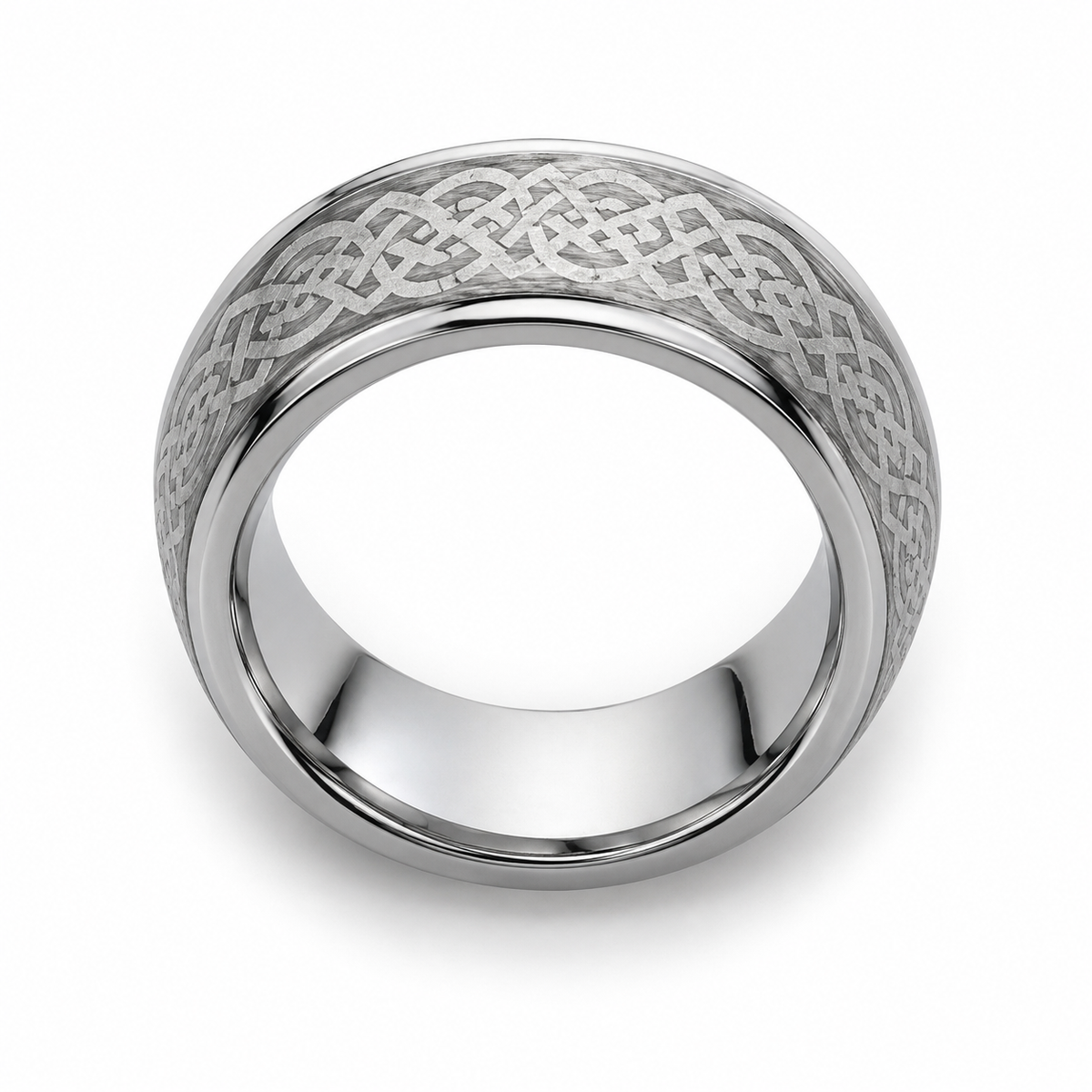Tungsten Carbide 7mm Classic Wedding Band — topdown alternate product view