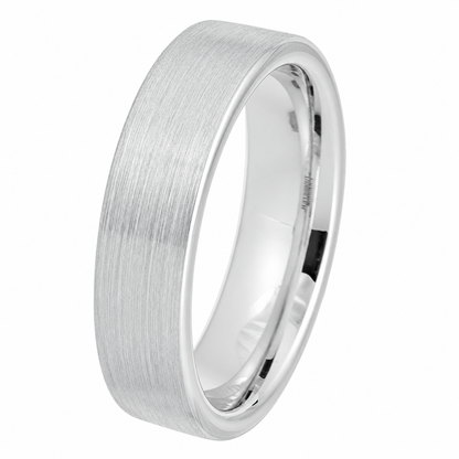 white-tungsten-6mm-polished-wedding-band-5 flipped product image